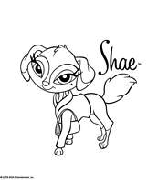 coloriage bratz petz shae